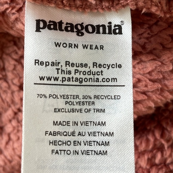 Patagonia Los Gatos Sherpa Fleece 1/4 Zip Pullover Jacket Women's Small - Picture 11 of 11